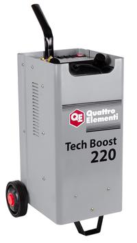 Пуско-зарядное устройство QUATTRO ELEMENTI Tech Boost 220 ( 12 / 24 Вольт, заряд до 30А, пуск до 200 А, 15кг)