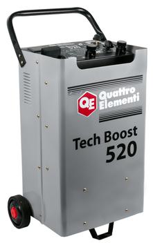 Пуско-зарядное устройство QUATTRO ELEMENTI Tech Boost 520 ( 12 / 24 Вольт, заряд до 75А, пуск до 450 А, таймер, 26 кг)
