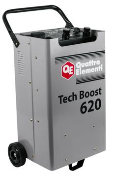 Пуско-зарядное устройство QUATTRO ELEMENTI Tech Boost 620 ( 12 / 24 Вольт, заряд до 90А, пуск до 590 А, таймер, 28 кг)