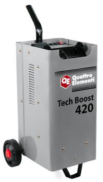 Пуско-зарядное устройство QUATTRO ELEMENTI Tech Boost 420 ( 12 / 24 Вольт, заряд до 75А, пуск до 390 А, 23кг)