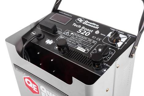 Пуско-зарядное устройство QUATTRO ELEMENTI Tech Boost 520 ( 12 / 24 Вольт, заряд до 75А, пуск до 450 А, таймер, 26 кг)