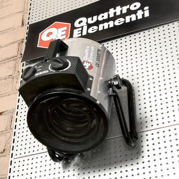 Нагреватель воздуха электрический с ТЭН QUATTRO ELEMENTI QE-9000 ETN (4,5/9,0 кВт, 380В-3ф, 880 м3/час) — цилиндр
