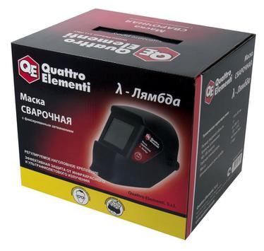 Маска сварочная QUATTRO ELEMENTI   LAMBDA (затемнение DIN11, пластик) в коробке