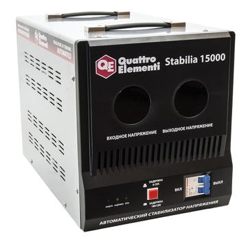 Стабилизатор напряжения QUATTRO ELEMENTI Stabilia 15000 (15000 ВА, 140-270 В, 24 кг, байпа (241-499)