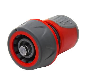 Соединитель быстроразъемный QUATTRO ELEMENTI для шланга 3/4", мягкий пластик, аквастоп, бл (241-253)