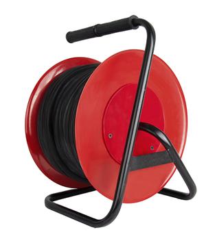 Удлинитель силовой QUATTRO ELEMENTI УПС32-220 - 30 м, провод КГ 3х4,0 мм2, 1 сил. роз. 32А 220В, катушка металл (481-012)