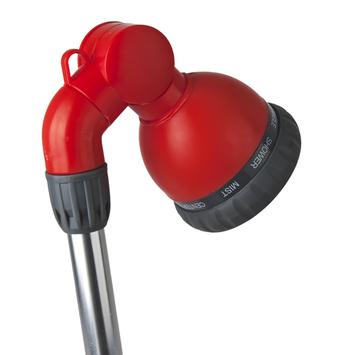 Пистолет поливочный QUATTRO ELEMENTI на длинной ручке, 9-ти режимный, мягкий пластик (241-345)