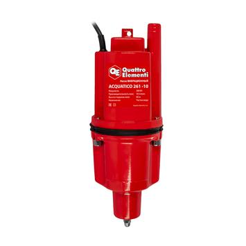 Насос вибрационный QUATTRO ELEMENTI Acquatico 261-10 (260 Вт, 1080 л/ч, для чистой, 60м, кабель10 м, нижний забор, 3,2кг) (910-331)