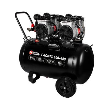 Компрессор безмасляный QUATTRO ELEMENTI PACIFIC 100-480 (480 л/мин, 100 л, 3000 Вт, 8 бар, 60.0 кг)