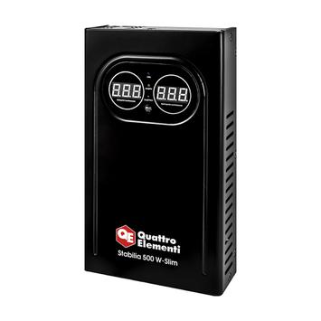 Стабилизатор напряжения настенный QUATTRO ELEMENTI Stabilia 500 W-Slim (500 ВА, 140-270 В) (917-766)