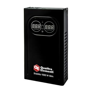 Стабилизатор напряжения настенный QUATTRO ELEMENTI Stabilia 1000 W-Slim (1000 ВА, 140-270 В) (917-773)