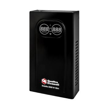 Стабилизатор напряжения настенный QUATTRO ELEMENTI Stabilia 2000 W-Slim (2000 ВА, 140-270 В) (917-797)