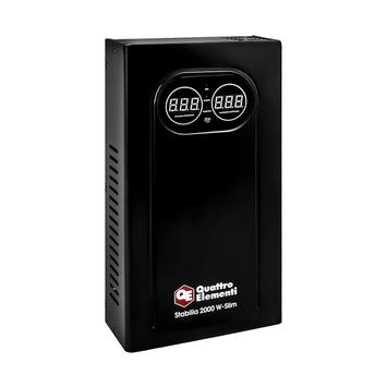 Стабилизатор напряжения настенный QUATTRO ELEMENTI Stabilia 2000 W-Slim (2000 ВА, 140-270 В) (917-797)