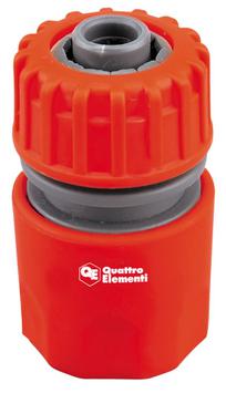Соединитель быстроразъемный QUATTRO ELEMENTI для шланга 1/2", пластик (645-990)
