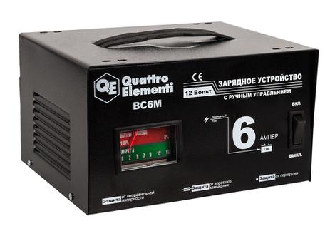 Зарядное устройство QUATTRO ELEMENTI BC  6M (12В, 6А) (770-070)