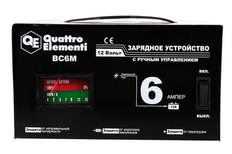 Зарядное устройство QUATTRO ELEMENTI BC  6M (12В, 6А) (770-070)