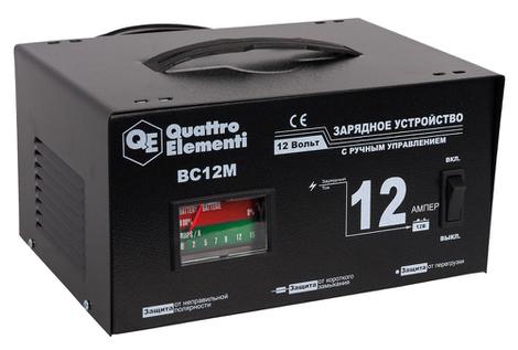 Зарядное устройство QUATTRO ELEMENTI BC 12M (12В, 12А) (770-094)