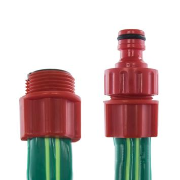 Шланг для воды дождеватель QUATTRO ELEMENTI 1/2", 10 метров, ПВХ, ПРЕМИУМ, 3-х канальный,  (244-889)