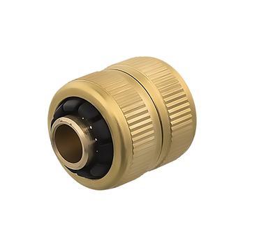 Муфта соединительная QUATTRO ELEMENTI для садового шланга 1/2" - 1/2", латунь