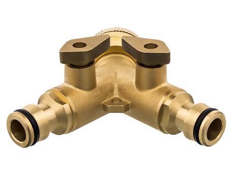 Разветвитель QUATTRO ELEMENTI 2-х канальный, внутр. резьба 3/4", латунь (246-418)