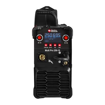 Аппарат полуавтомат. сварки, инвертор QUATTRO ELEMENTI Multi Pro 250-15 (250A, 1 фаза, 3 вида сварки MIG/TIG/MMA, кат.15 кг,Диспл.)(925-761)